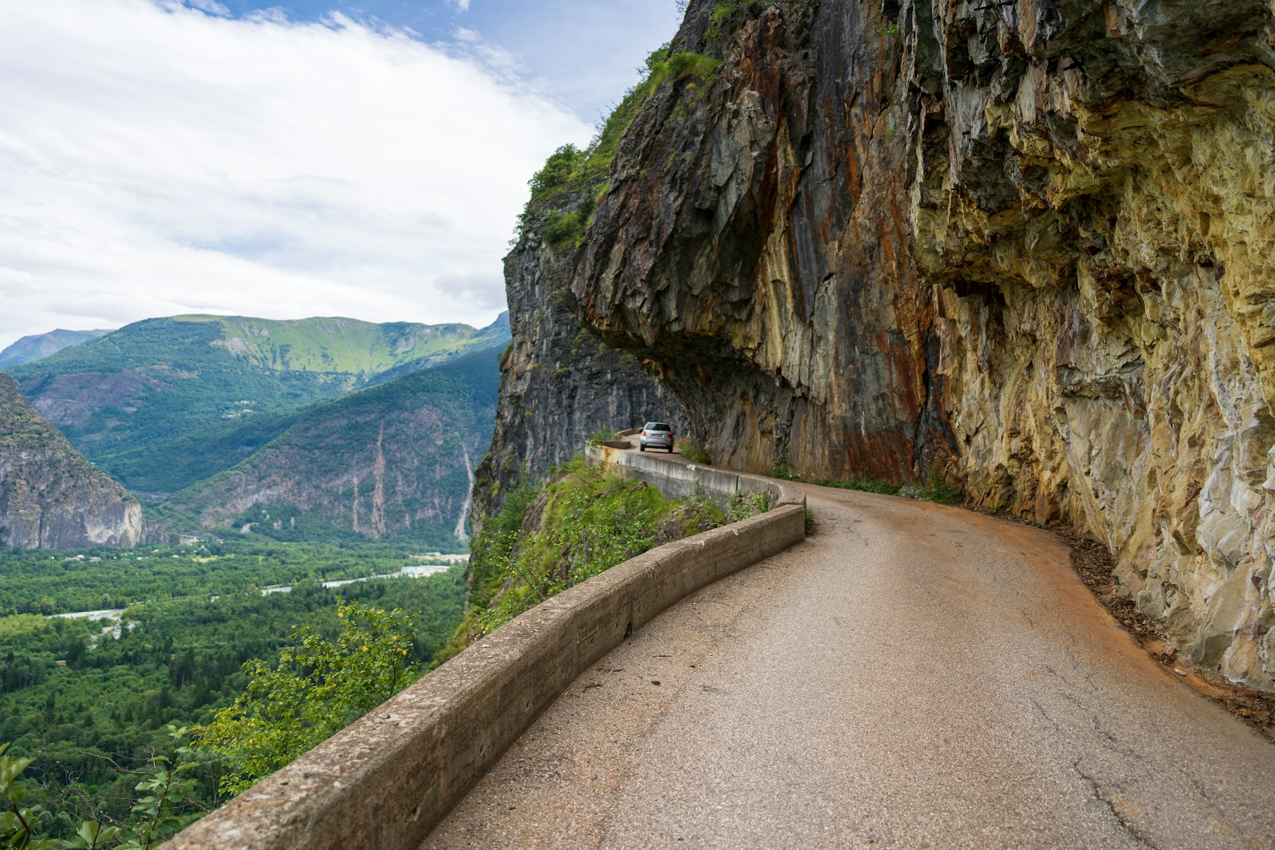 Route des Grandes Alpes motorcycle route in Alps, France