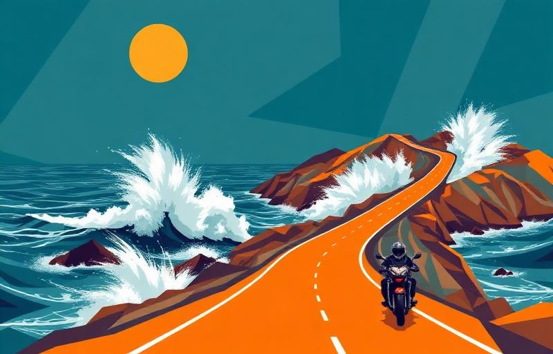 Atlantic Ocean Road motorcycle route in Scandinavia, Norway