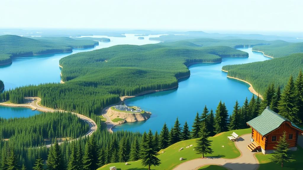 Finnish Lakeland Tour motorcycle route in Scandinavia, Finland