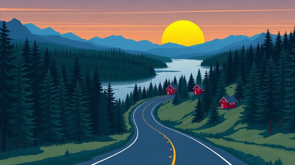Inlandsbanan Backroads Tour motorcycle route in Scandinavia, Sweden