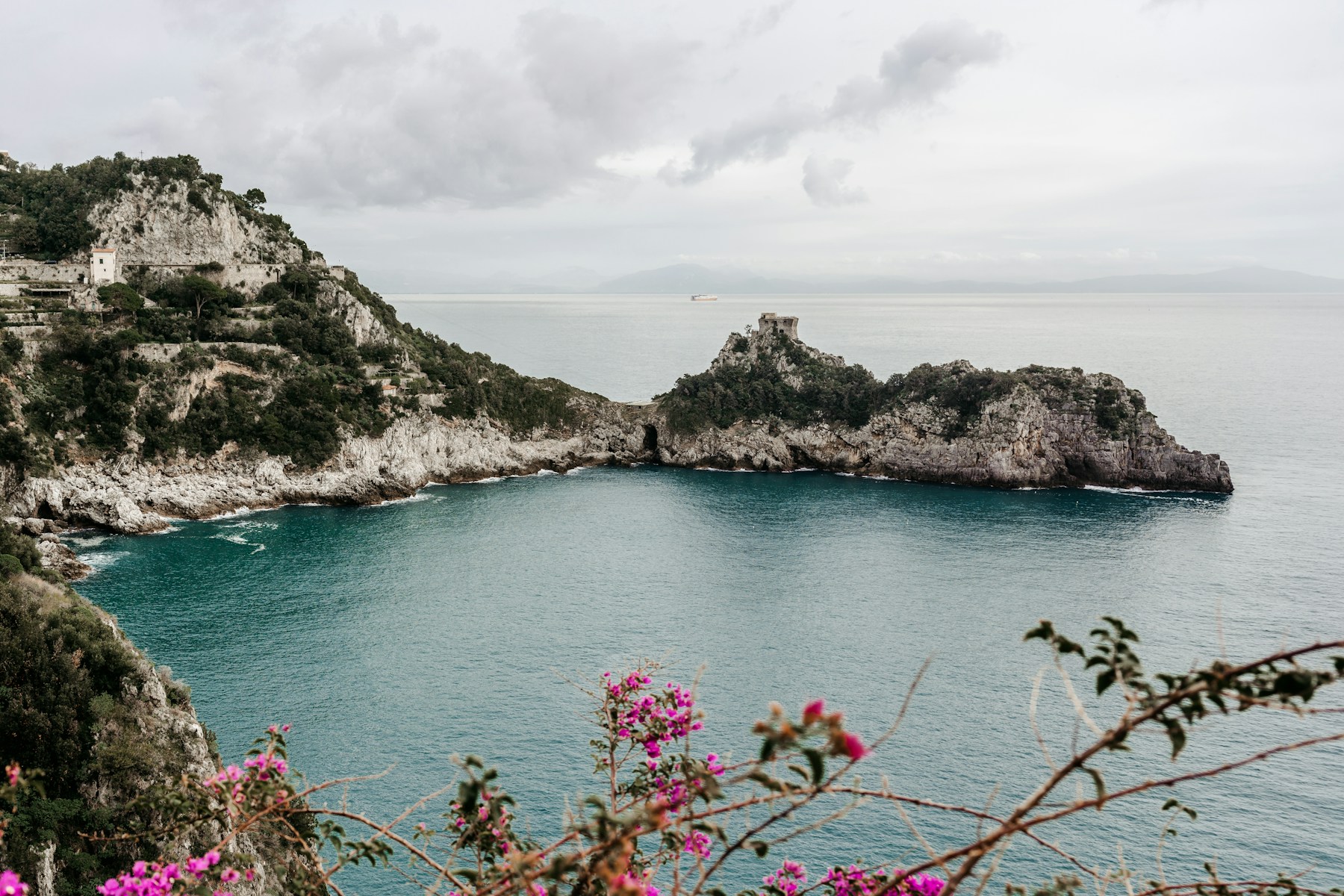 Amalfi Coast Cliffside Ride motorcycle route in Campania, Italy
