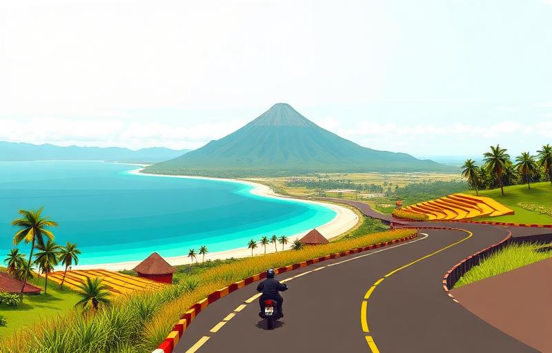 Lombok Ring Road motorcycle route in Indonesia, Indonesia