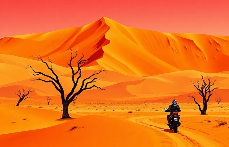Namib Desert Loop motorcycle route in Namibia, Namibia