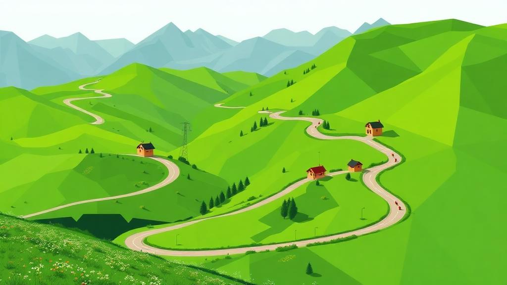 Nockalmstrasse Scenic Loop motorcycle route in Carinthia, Austria