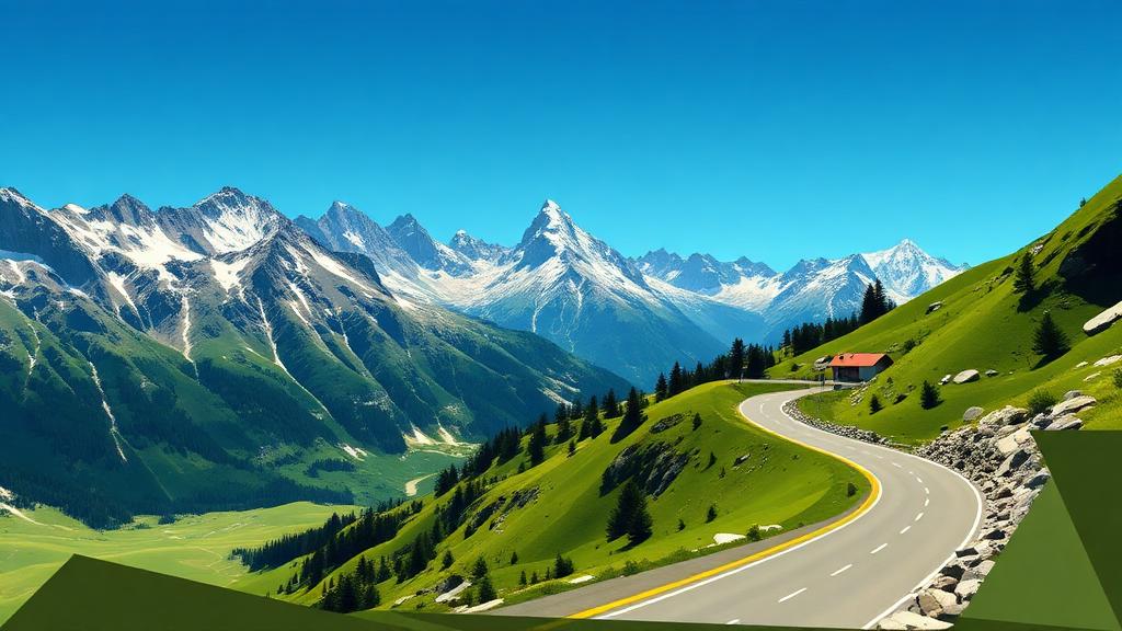 Rossfeld Panorama Road motorcycle route in Bavaria, Germany
