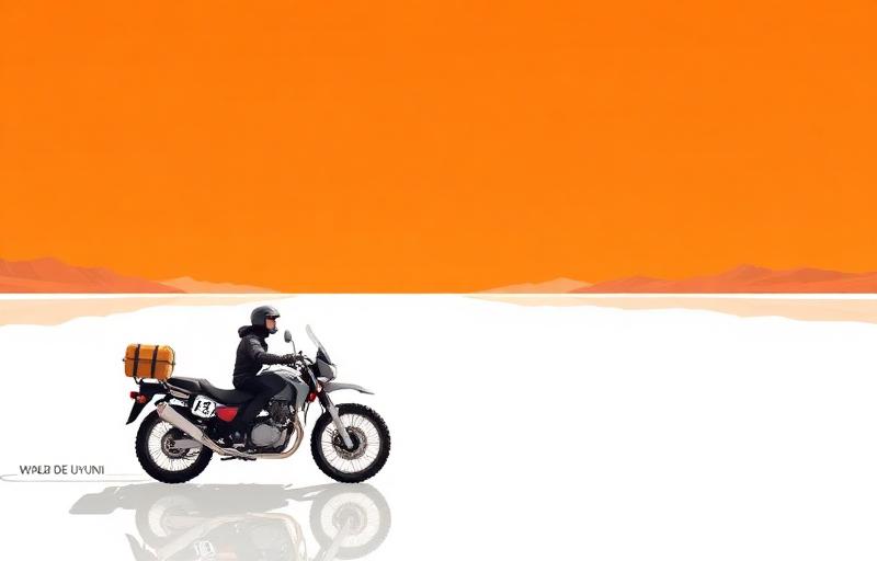 Salar de Uyuni Crossing motorcycle route in Bolivia, Bolivia