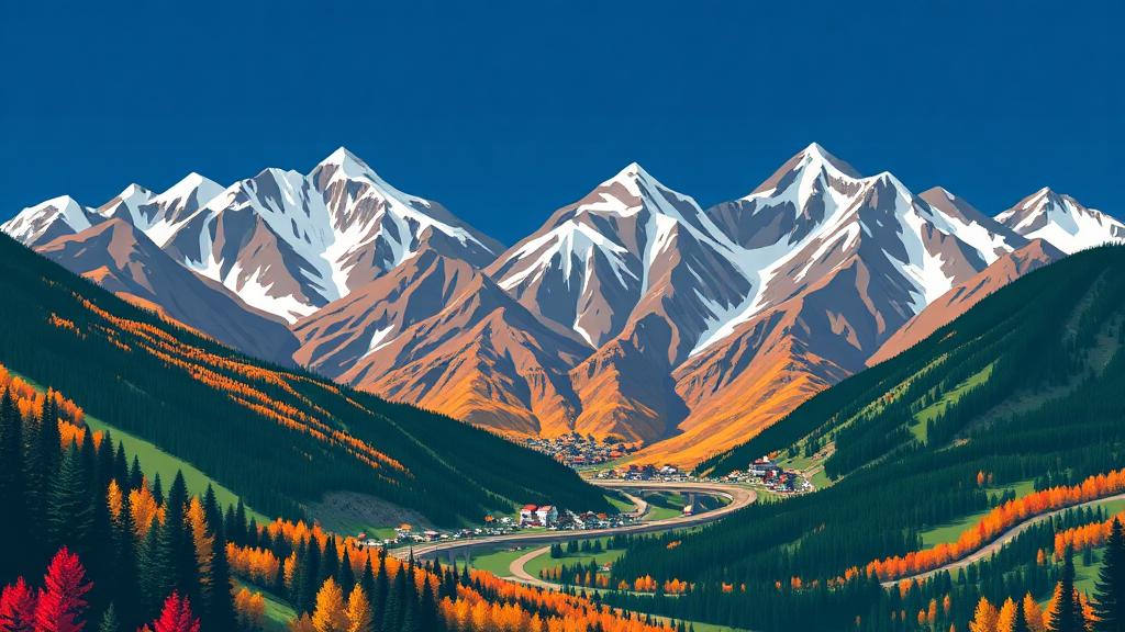 San Juan Skyway motorcycle route in Colorado, USA