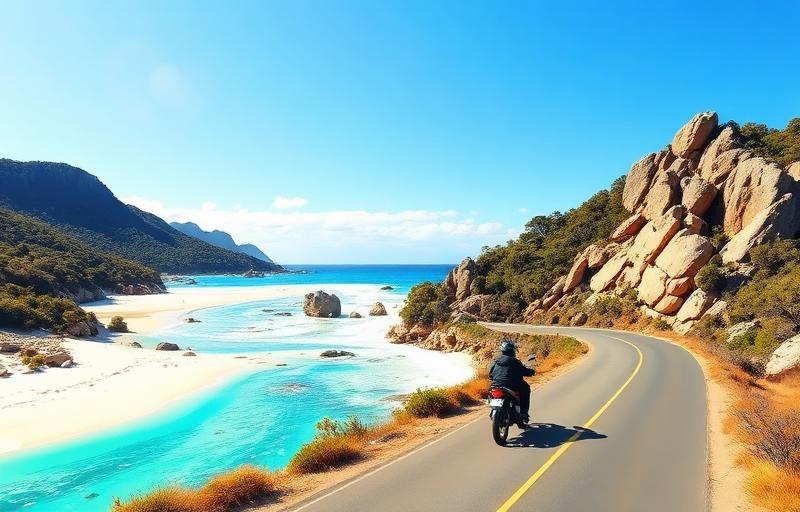 Tasmania East Coast Bay Ride motorcycle route in Australia, Australia